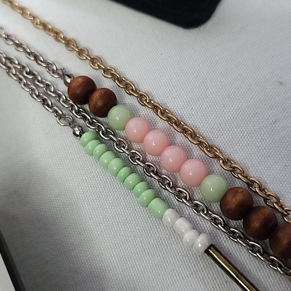 Oori Boho 3 Necklace Set with Tassel New - Picture 8 of 9